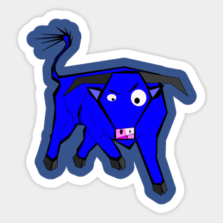 Blue bull Sticker